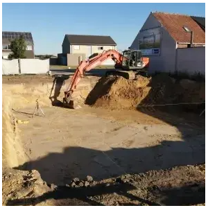 Plaatsen septisch putten & regenwater putten